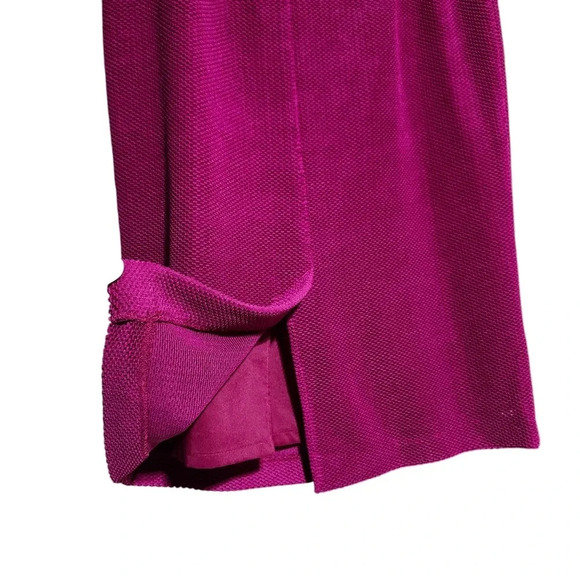 Florentine Purple Woven Wine Jacket & Skirt Suit – Vintage Two‑Piece Set, 12 - Picture 5 of 16